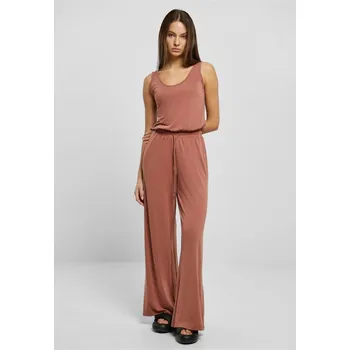 Dámské šaty Ladies Long Sleevless Modal Jumpsuit - terracotta 4XL