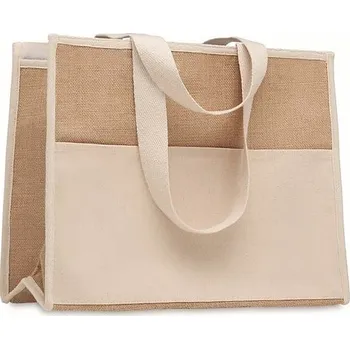 Chladící taška z plátna a juty - CAMPO DE GELI, béžová