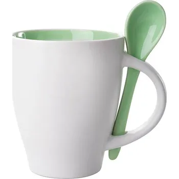 Spoon hrnek se lžičkou - 300 ml, zelená