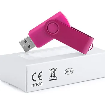 USB flash disk Survet 16Gb - USB paměť, fuchsiová (tm. růžová)