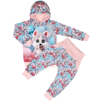 Tepláková souprava - Pejsek Husky (kapuca) Velikost: 116