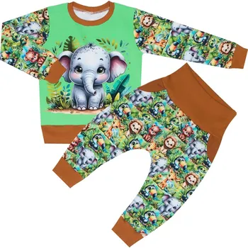 Tepláková souprava - ZOO se slonem (bez kapuce) Velikost: 98