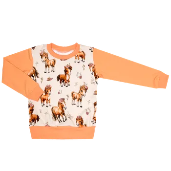 Mikina bez kapuce - Koníci Velikost: 92