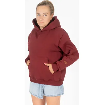 Dámská mikina Dámská zateplená mikina - Vínová Velikost: XL