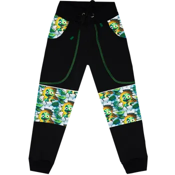 Chlapecké kalhoty Softshellové kalhoty jaro/podzim - DINO zelený Velikost: 122