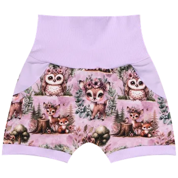 Kraťasy Baggy - Zvířátka na levandulové Velikost: 98