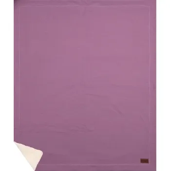 Dětská deka Deka VAFLE - Světle fialová s beránkem