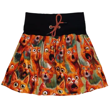 Dámská sukně Sukně řasená - Vytřeštěné kočky Velikosti sukně: 80