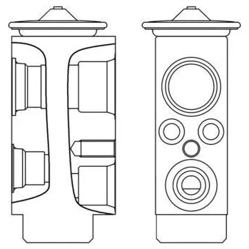 Ventil klimatizace Expanzní ventil, klimatizace MAHLE AVE 6 000S