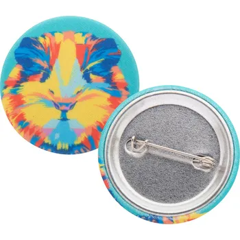 PinBadge RPET Mini placka - odznak se špendlíkem, bílá