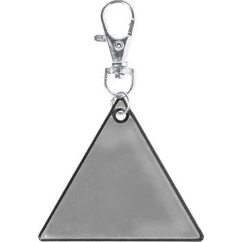 Trikke reflexní přívěšek na klíče, stříbrná