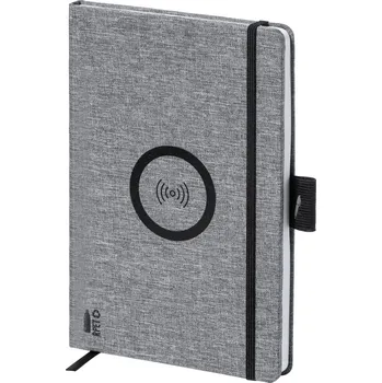 Zápisník Charbuk nabíjecí notebook, šedá