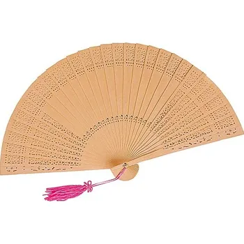 Karnevalový doplněk Madera vějíř, béžová