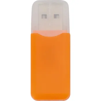 Příslušenství pro datový nosič Dro čtečka paměťových karet, oranžová