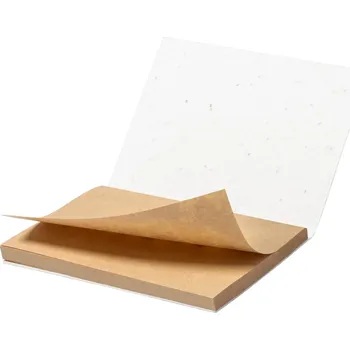 Zápisník Semeno Note poznámkový blok se semínky, béžová