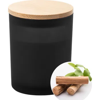 Svíčka Daizu svíčka, santalové dřevo, černá