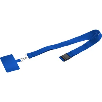 Revent Call RPET lanyard na mobil, modrá
