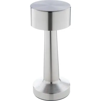 Lampička Flanagan barová stolní lampa, stříbrná