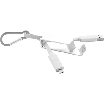 Datový kabel Cappy USB nabíjecí kabel, stříbrná