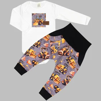 Komplet - Bodyčko a tepláčky Stavba šedá Velikost: 86