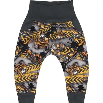 Tepláčky Baggy - Stavba tmavá Velikost: 74