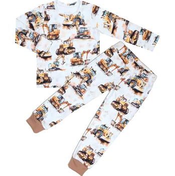 Pyžamo dlouhý rukáv - Stavba Velikost: 116