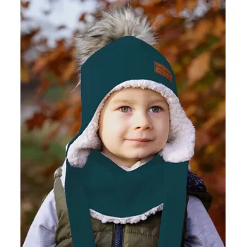 Čepice Ušanka - Petrolej Velikost: XXS