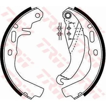 Brzdová čelist Sada brzdových čelistí TRW GS6186
