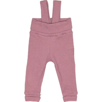 Tepláčky s traky VAFLE - Starorůžová Velikost: 68