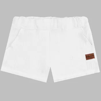 Kraťasy Mušelín - Bílá Velikost: 98