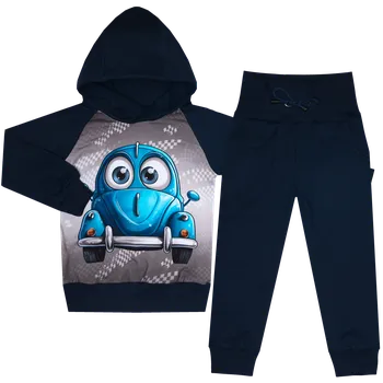 Tepláková souprava - Auťák ( kapuca ) Velikost: 92