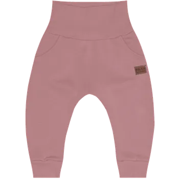 Tepláčky Baggy zateplené - Starorůžová Velikost: 98