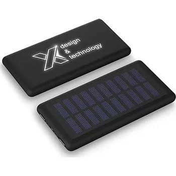 Powerbanka Svítící solární powerbanka SCX.design P30 8000 mAh, černá