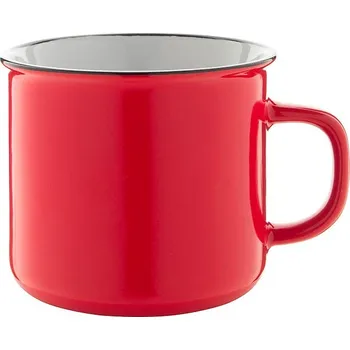 Woodstock retro hrnek, červená