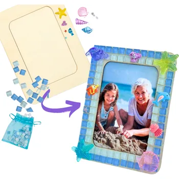 Rám na obraz Kreativní mozaiková sada na fotorámeček - Mořský Výhled (Artsets)