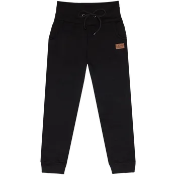 Tepláčky s kapsou zateplené - Černá Velikost: 98