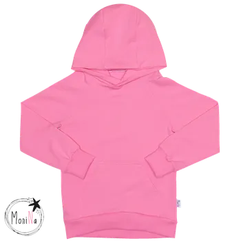 Dámská mikina Dámská mikina s kapucí Basic růžová Velikost: L, Druh: slim