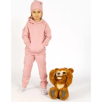 Mikina s kapucí - Basic starorůžová Velikost: 128