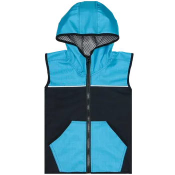 Softshellová vesta jaro/podzim - Modrá ( tmavě modrá/modrá ) Velikost: 122