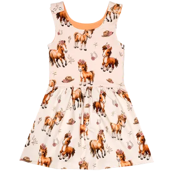 Laclové šatičky - Koníci Velikost: 68