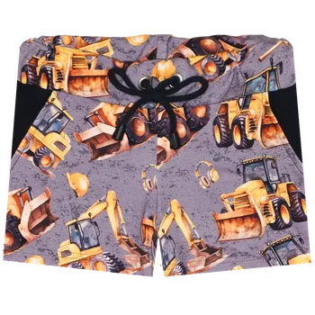 Kraťasy - Stavba šedá Velikost: 152