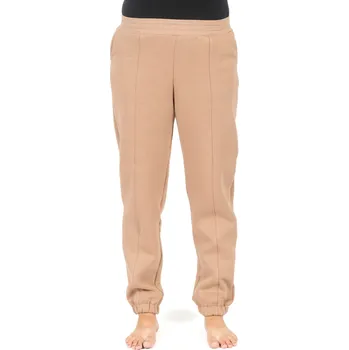 Dámské zateplené tepláky - Tmavě béžová Velikost: S