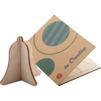 Reklamní Creax Eco vánoční přání, zvoneček, přírodní