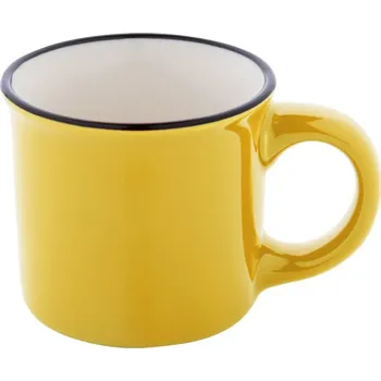 Reklamní Woodstock Mini mini vintage hrnek, žlutá