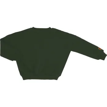 Mikina bez kapuce zateplená - lahvově zelená Velikost: 74