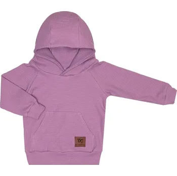 Mikina VAFLE s kapucí - Světle fialová Velikost: 74
