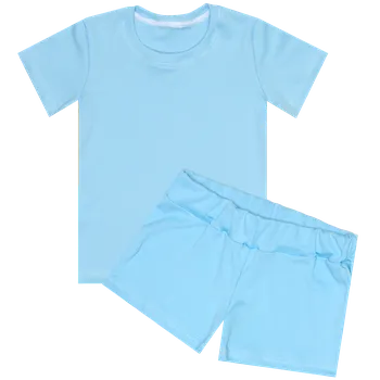 Pyžamo krátký rukáv - Modré Velikost: 134