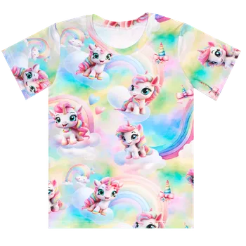 Tričko - Jednorožec s duhou Velikost: 110