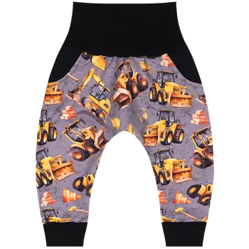 Tepláčky Baggy - Stavba šedá Velikost: 104