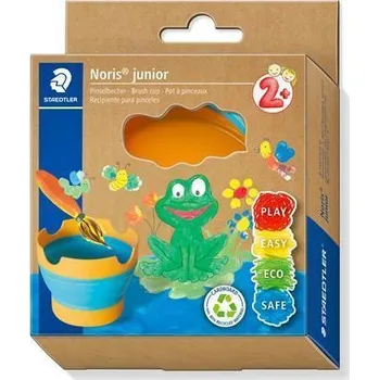 Výtvárné potřeby Kelímek na štětce "Noris junior 8767", modro-žlutá, skládací, plast, STAEDTLER 8767 40 BK